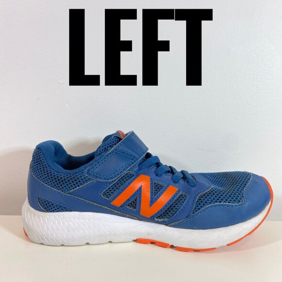 New Balance 570 V3 Wide NB Blue Orange Kids Youth Running Shoes - Picture 7 of 8